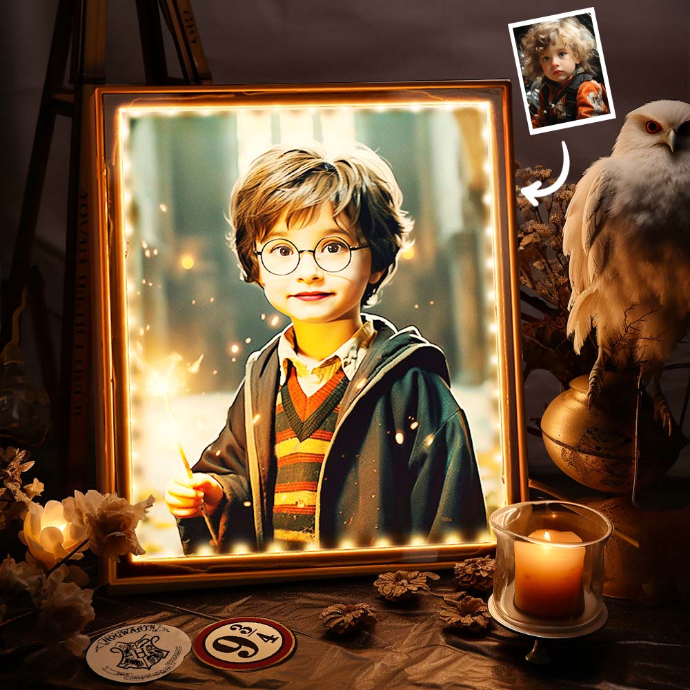 Custom Face Hermione Mirror Light Harry Potter Personalized Photo Portrait Gifts for Her