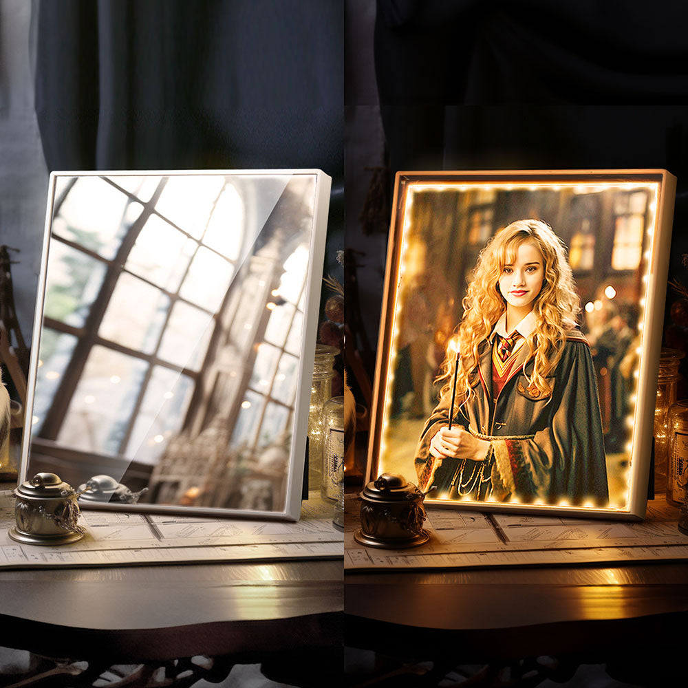 Custom Face Hermione Mirror Light Harry Potter Personalized Photo Portrait Gifts for Her