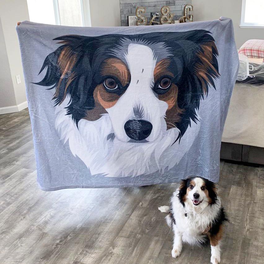 Dog Blanket Custom Dog Blanket Pet Blanket Custom Pet Blanket Printy Pets Pet Photo Blanket Dog Picture Blanket Gifts For Dog Lovers Pets Art Portrait Best Gift 2021 In Your Garden