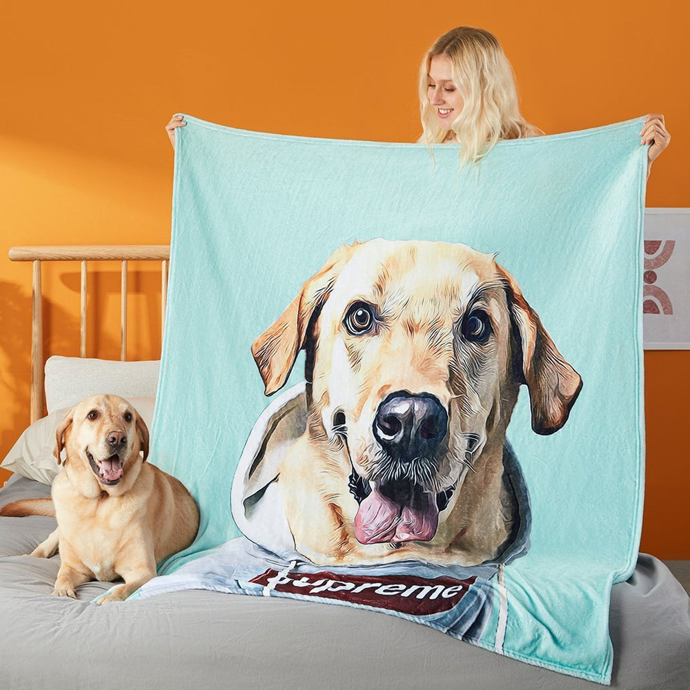 Dog Blanket Custom Dog Blanket Pet Blanket Custom Pet Blanket Printy Pets Pet Photo Blanket Dog Picture Blanket Gifts For Dog Lovers Pets Art Portrait Best Gift 2021 In Your Garden