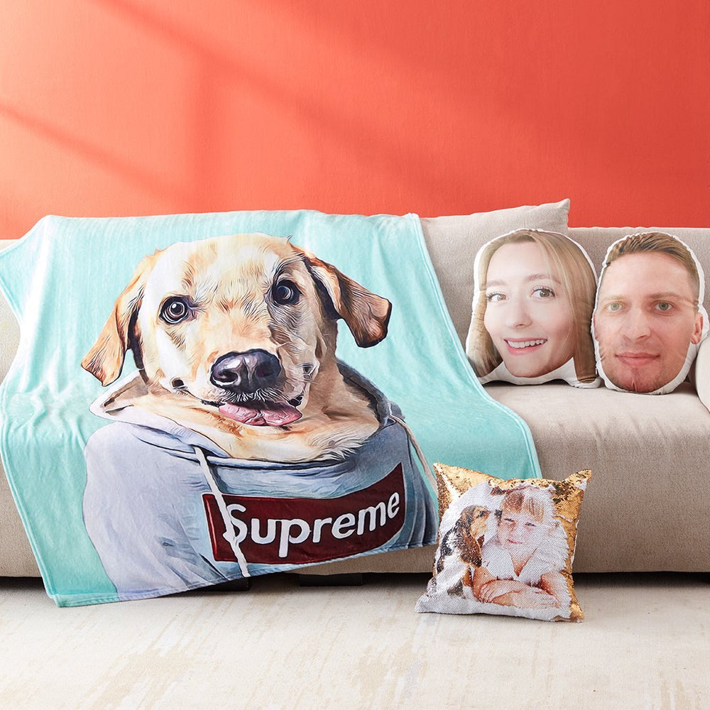 Dog Blanket Custom Dog Blanket Pet Blanket Custom Pet Blanket Printy Pets Pet Photo Blanket Dog Picture Blanket Gifts For Dog Lovers Pets Art Portrait Best Gift 2021 Companion