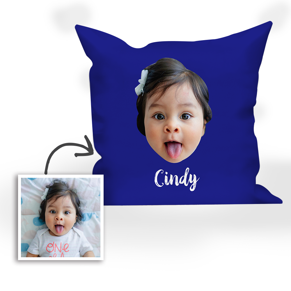Multi-color Custom Engraved Baby Photo Pillow