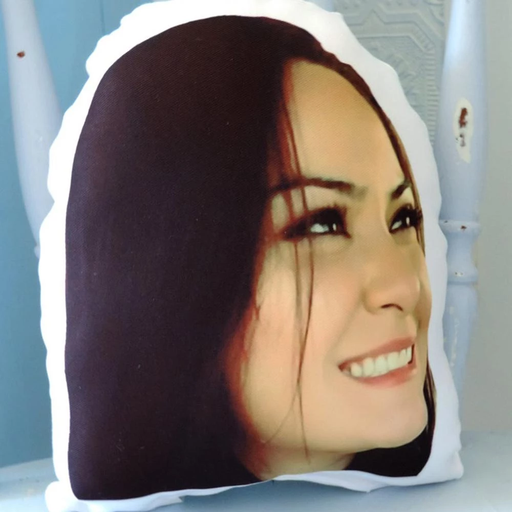 Custom Face Pillow Head Shaped Pillow from Photos Idea for Father's Day