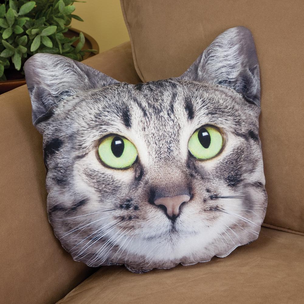 Custom Pet Face Pillow, Dog Shaped Pillow From Pictures, Cat Memorial Personalized Pillow