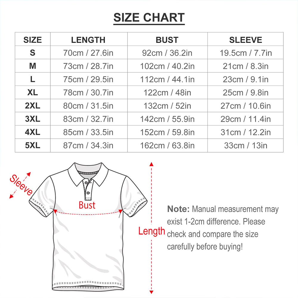 Men's Custom Photo Vintage Polo Shirt Personalized Red Hearts  Valentine's Day Gifts for Couple